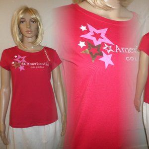 American Girl Pink T-Shirt with AG Decal New Tags